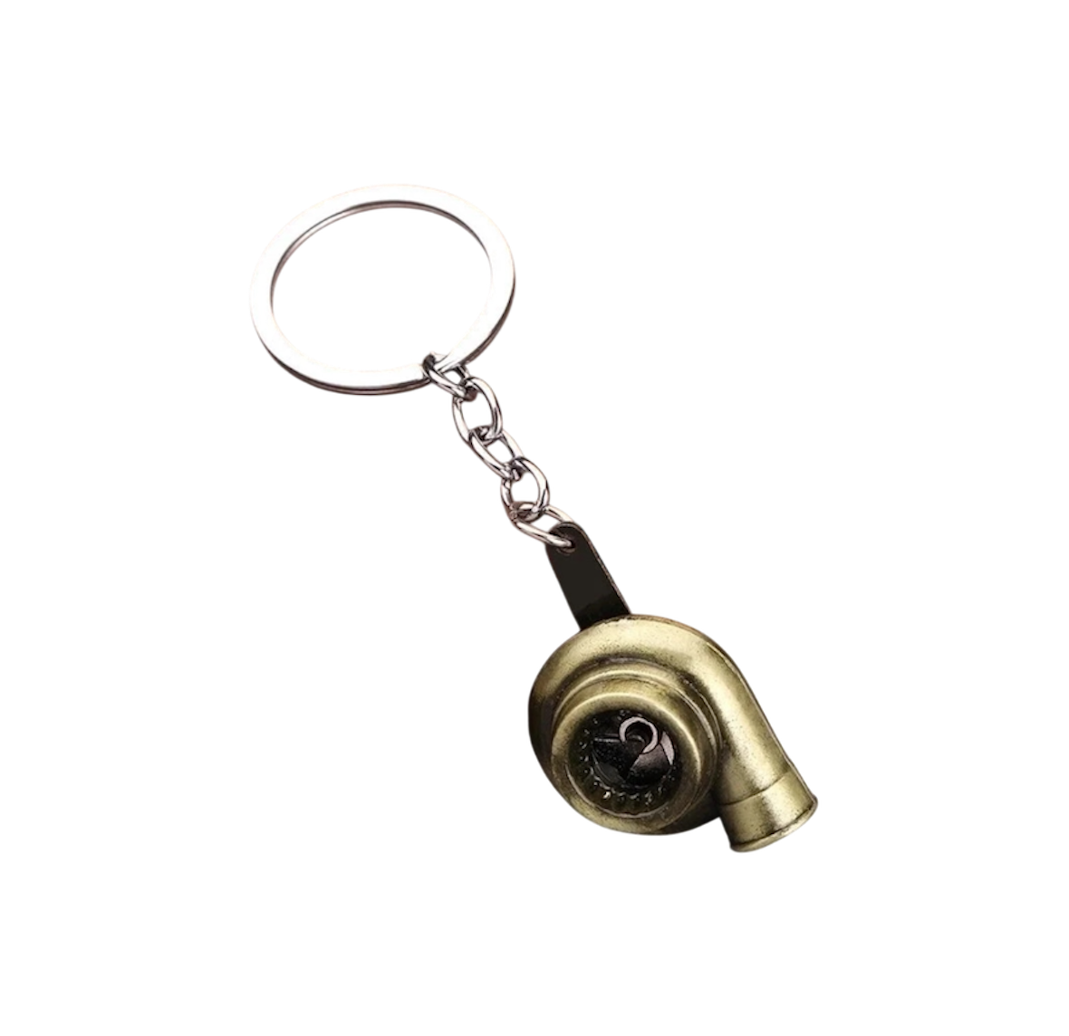 Solid Color Turbine Alloy Unisex Keychain