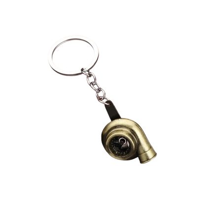 Solid Color Turbine Alloy Unisex Keychain