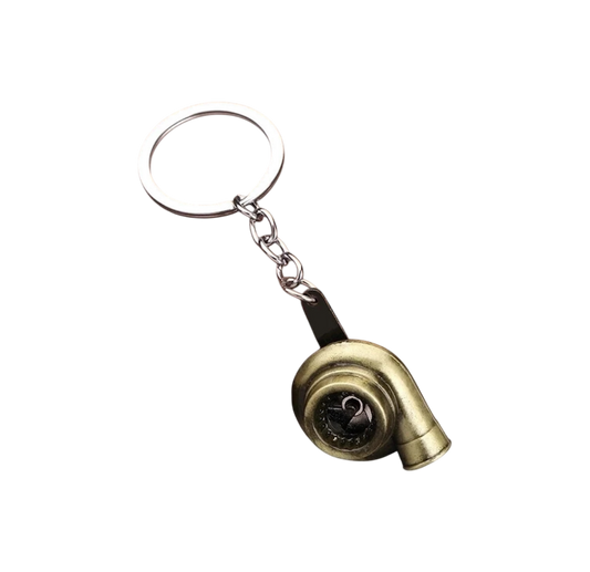 Solid Color Turbine Alloy Unisex Keychain