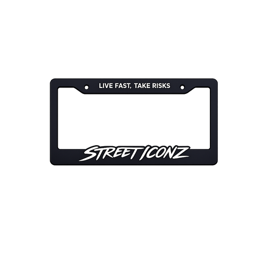 “Live Fast Take Risks” Street Iconz Plate Cover