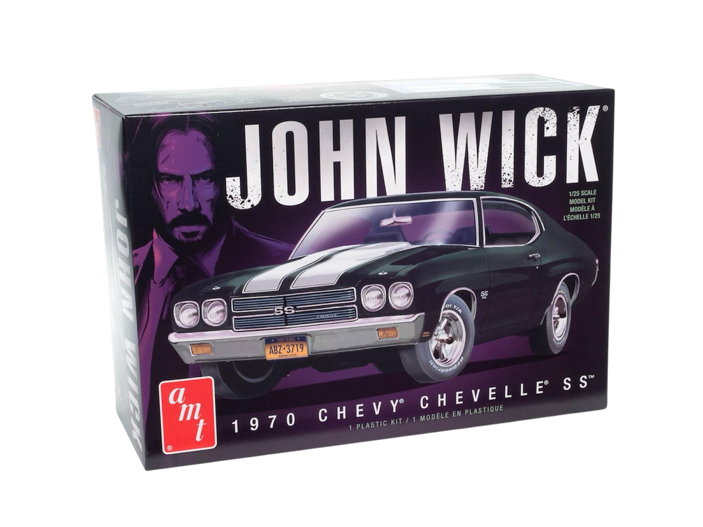 1:25 Scale 1970 John Wick Chevrolet Chevelle Plastic Model Kit
