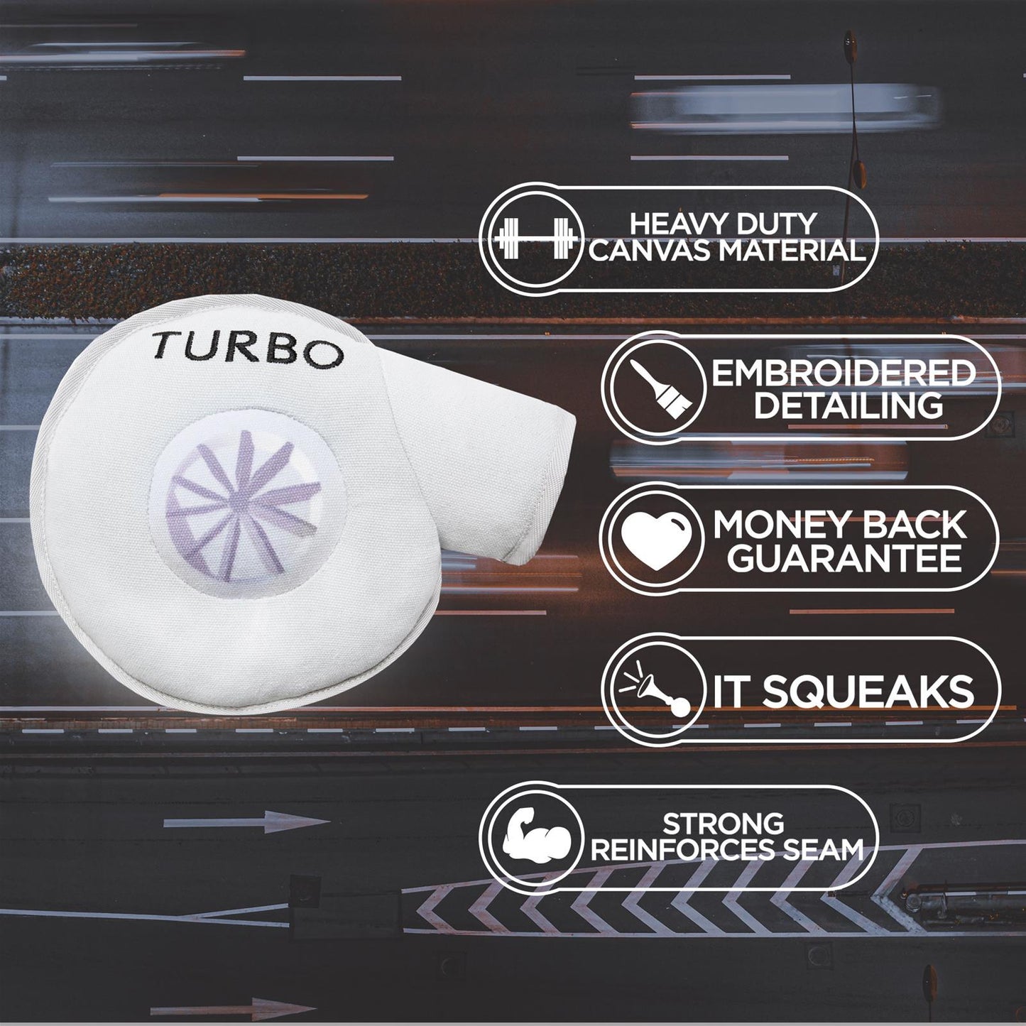 Street Iconz™ Turbocharger Dog Toy
