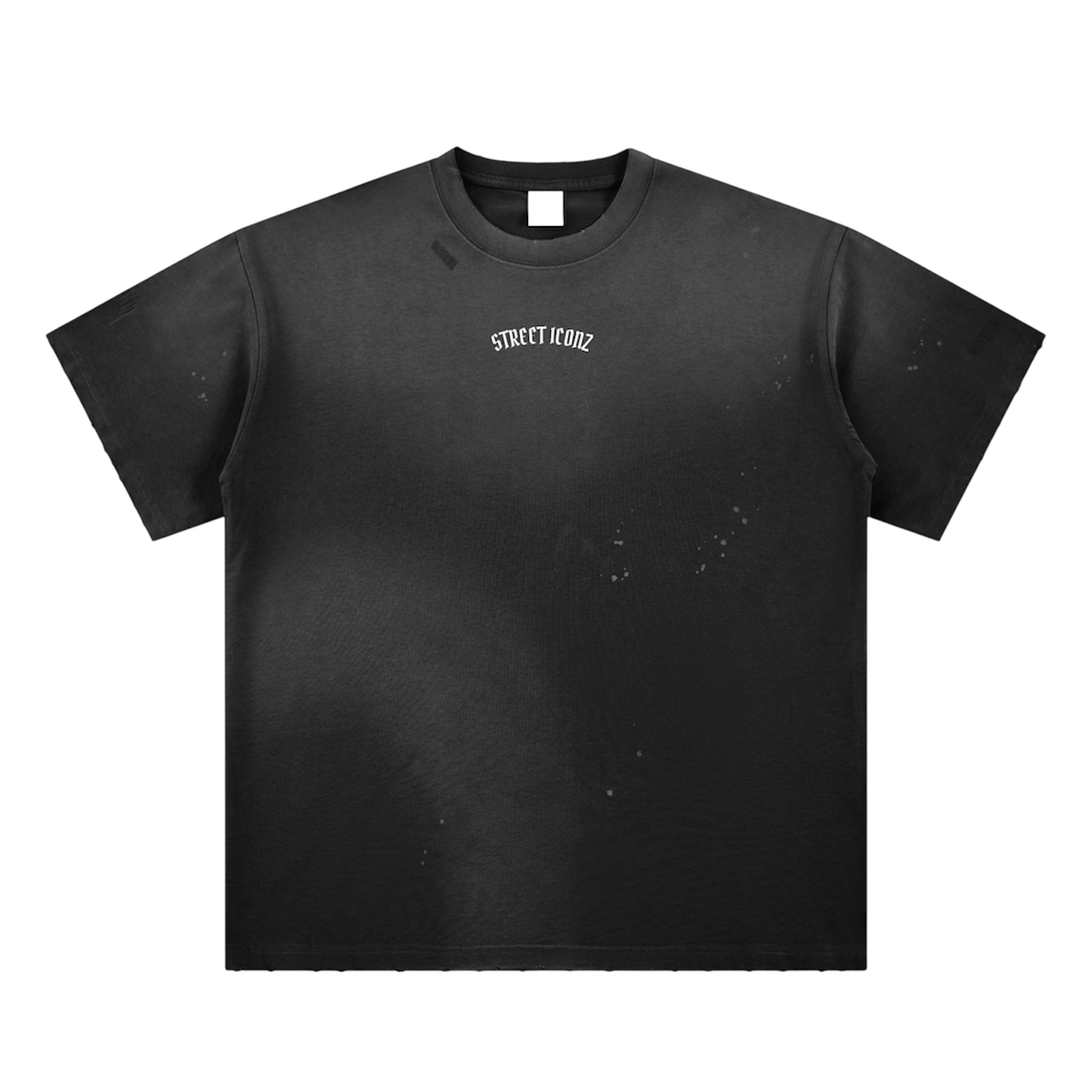 Hand-Frayed Sunfade Paint Splatter T-Shirt