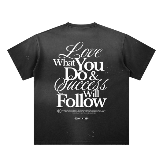 Hand-Frayed Sunfade Paint Splatter T-Shirt