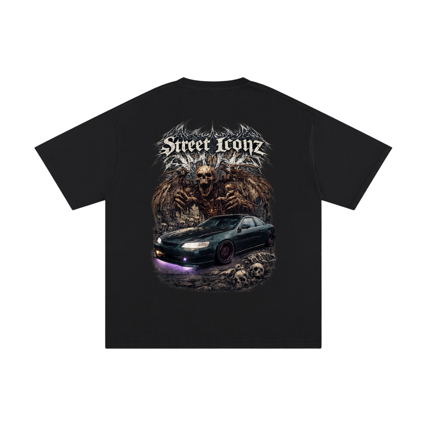 Street Iconz x JoeF3ndr Skully Graphic T-shirt
